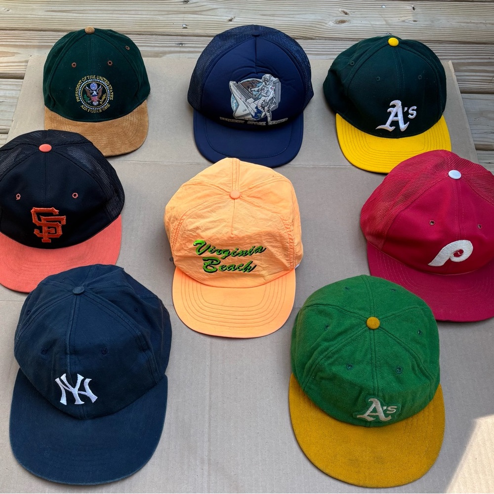 Vintage Lot of 8 MLB Korea Japan Memorabilia A’s NY Yankees Philly Giants